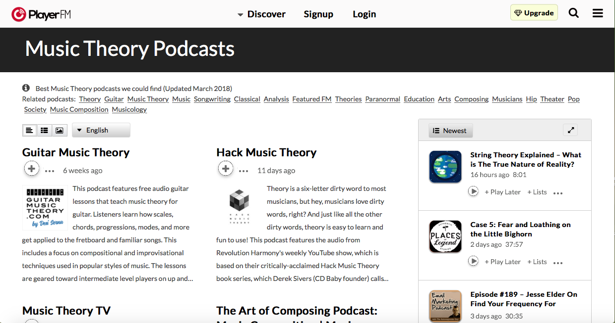 Good Music Theory Podcasts